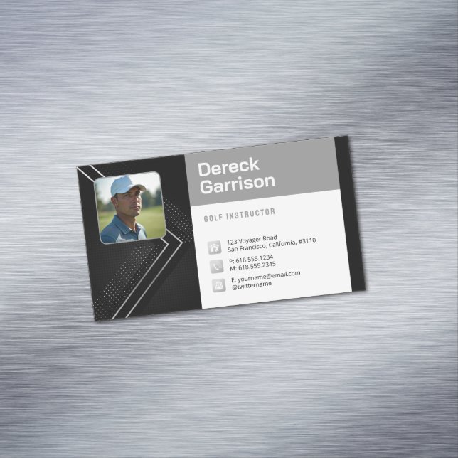 Golf Instructor | Professional Business Card Magne (In Situ)