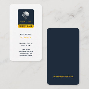Golf Instructor   Professional Golf Lessons Business Card