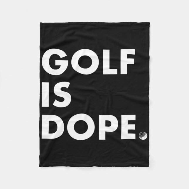 Golf Is Drug Cool  Fleece Blanket (Front)