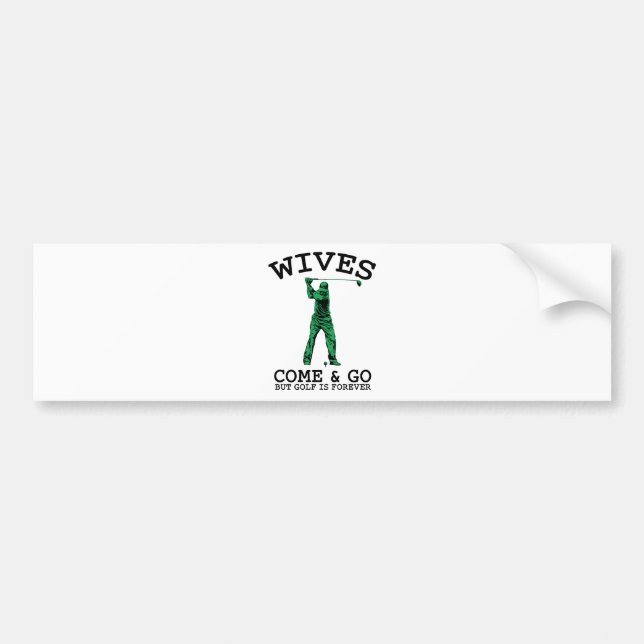 Golf Is Forever Bumper Sticker (Front)