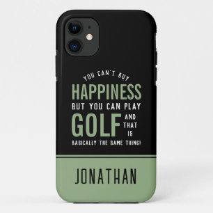Golf is Happiness Funny Golf Lover iPhone 11 Case