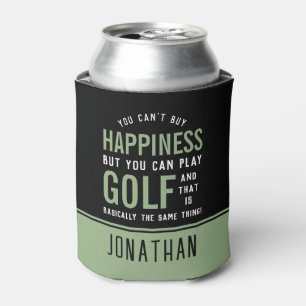 Golf is Happiness Funny Golf Lover Gift Can Cooler