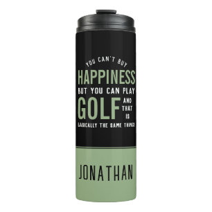 Golf is Happiness Funny Golf Lover Gifts Thermal Tumbler