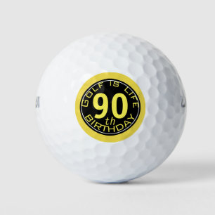 Golf is Life Customisable 90th Birthday Golf Ball