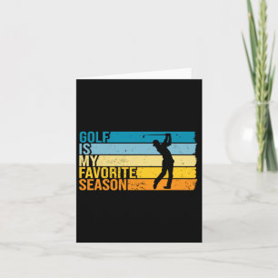Golf Is My Favourite Season For Golf Player Card