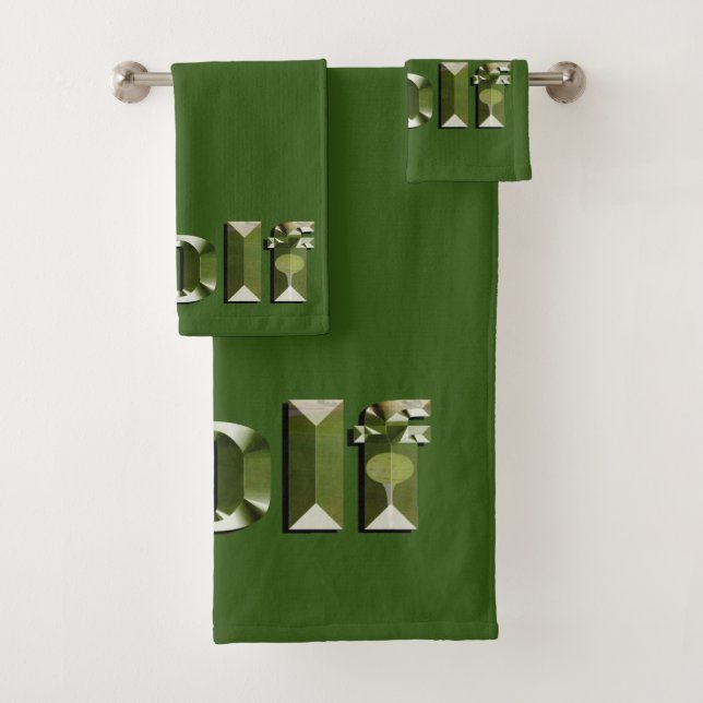 Golf Is My Name And My Mates Are Clubs, Bath Towel Set (Insitu)