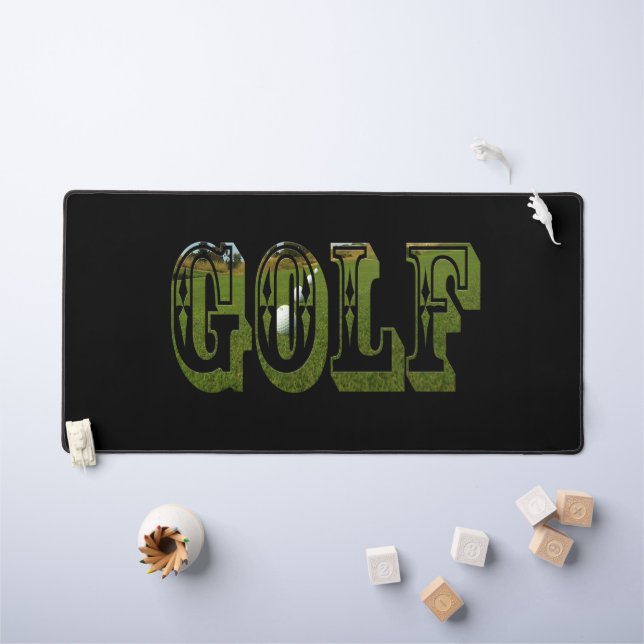 Golf Is The Word, Desk Mat (Kids Table)