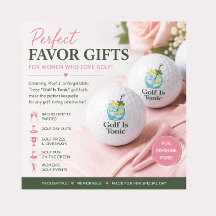 "Golf Is Tonic" Golf Balls Favours Golf Event