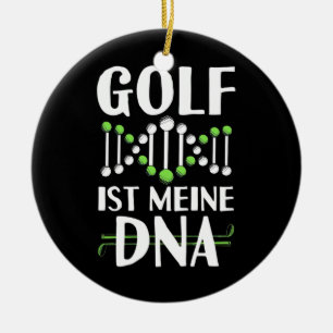 Golf It Is My DNA Ceramic Ornament
