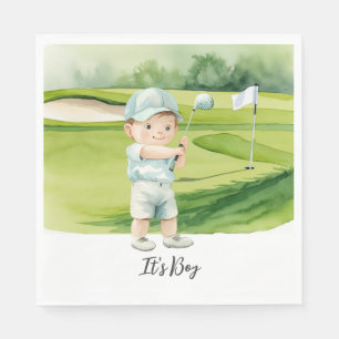 Golf It's Boy for Baby Shower Napkin