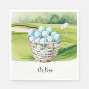Golf It's Boy for Baby Shower Napkin