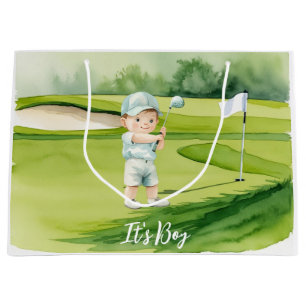 Golf  It's Boy for Baby Shower or Birthday Boy   Large Gift Bag