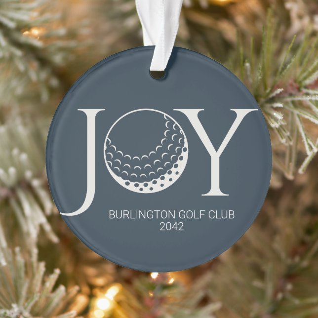 Golf Joy & Peace Christmas Ornament (Tree)