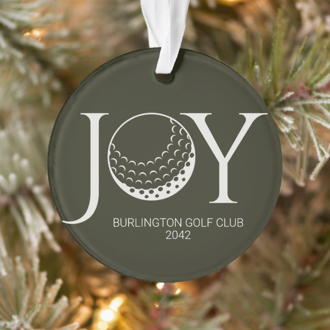 Golf Joy & Peace Christmas Ornament (Tree)