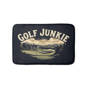 Golf Junkie Cute Cool Bathroom Bath Mat