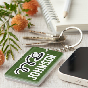Golf keychain custom sports gift for golfer