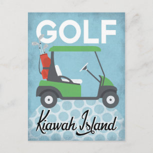 Golf Kiawah Island - Retro Vintage Postcard
