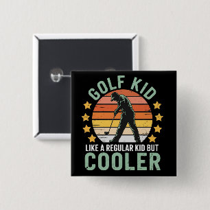 Golf Kids Funny Young Golfer & Golfing Lover Gift  15 Cm Square Badge