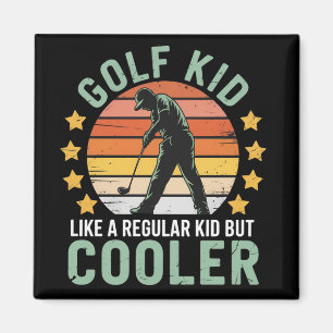 Golf Kids Funny Young Golfer & Golfing Lover Gift Magnet