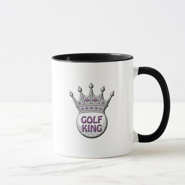 Golf King Father's Day Dadism Gift Mug (Right)