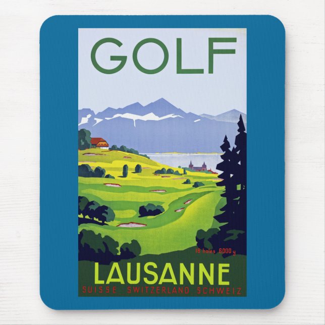 Golf ~ Lausanne Mouse Pad (Front)