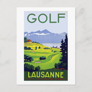 Golf ~ Lausanne Postcard