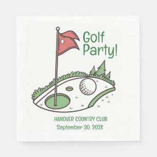 Golf League Party Napkin