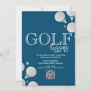 Golf Lessons Adult Children Business Flyers Invitation