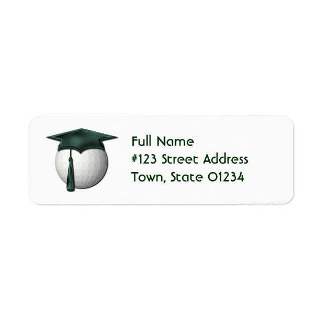 Golf Lessons Return Address Mailing Label (Front)