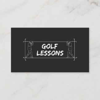 Golf Lessons Teacher Instructor Coach Instruction Business Card