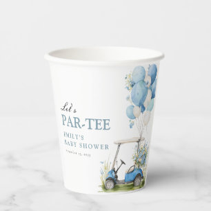 Golf Let's Par-tee Boy Baby Shower Paper Cups