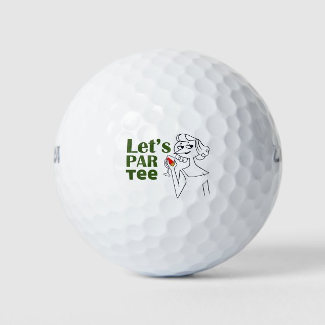 Golf Let's Par tee Golf Balls (Front)