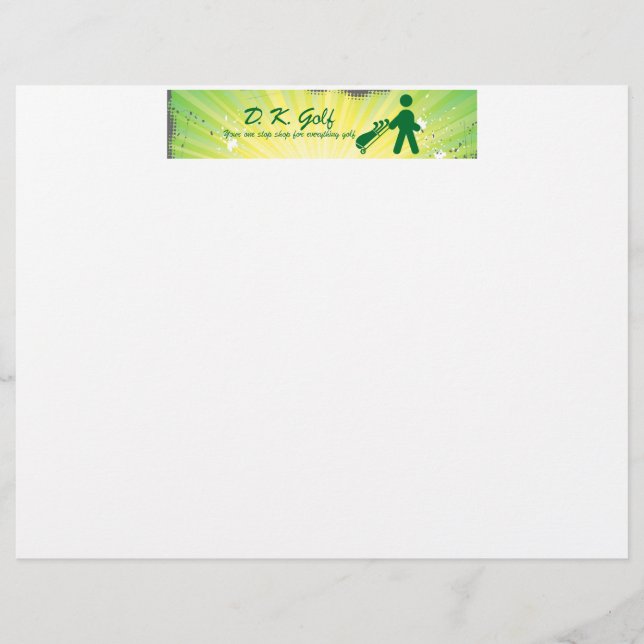 Golf letterhead (Front)
