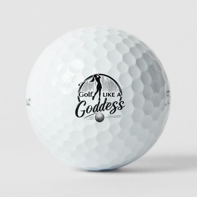 Golf Like a Goddess – Stylish Design Balls (Front)