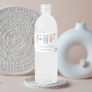 Golf Little Putter Baby Shower Water Bottle Label