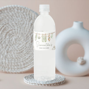 Golf Little Putter Baby Shower Water Bottle Label