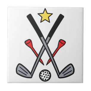 Golf Logo Ceramic Tile