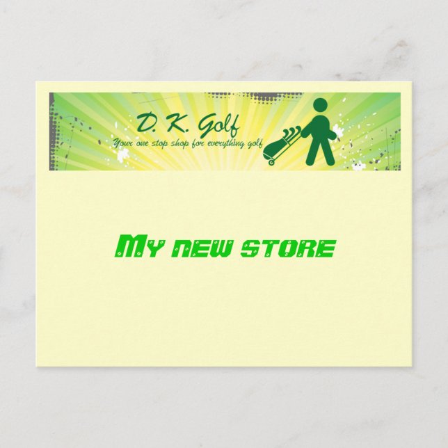 golf logo postcard (Front)