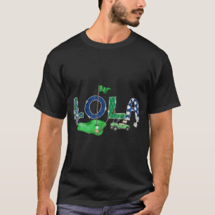 Golf lola hole in one golf 1st birthday boy party T-Shirt