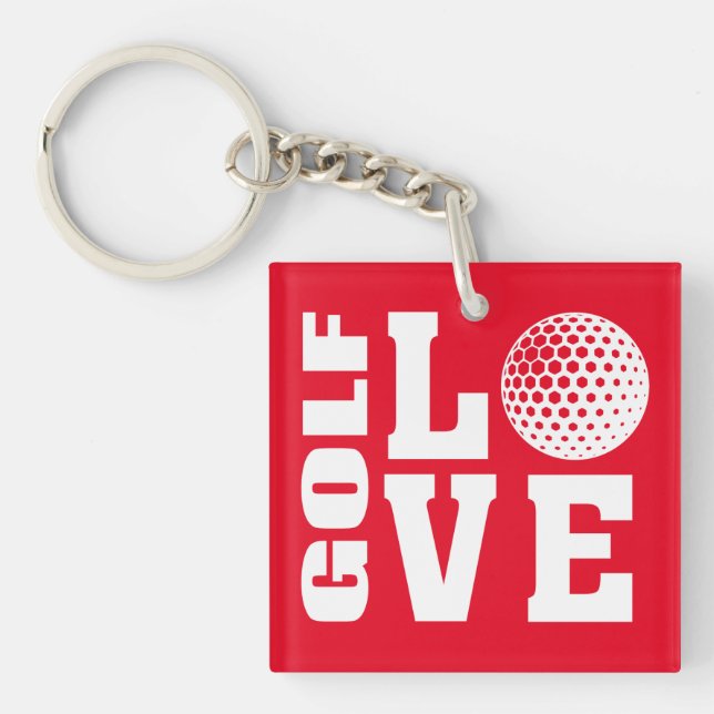 Golf LOVE Key Ring (Front)