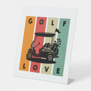 Golf-Love Pedestal Sign