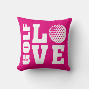 Golf Love Pink Cushion