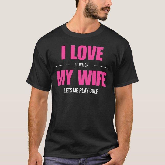 Golf Love Tee - Swing into Love and Laughter with  (Front)