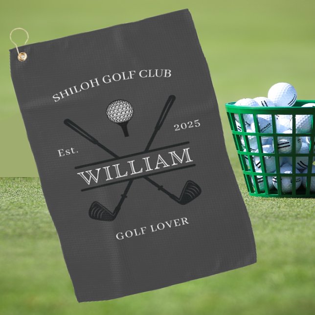 Golf Lover Cross Club Golf Towel (Creator Uploaded)
