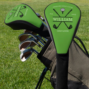Golf Lover Cross Club Green Golf Head Cover