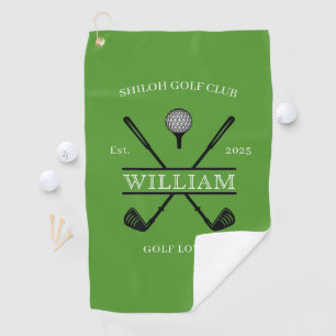 Golf Lover Cross Club Green Towel