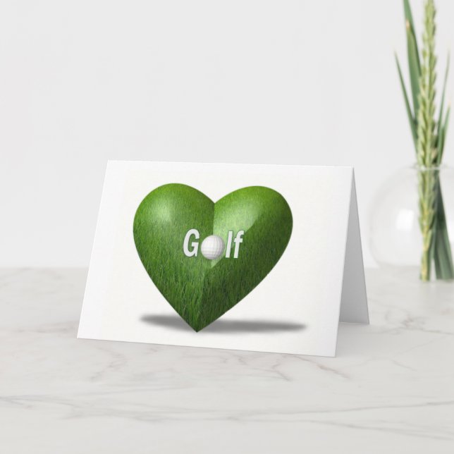 Golf Lover Design Greeting Card (Front)