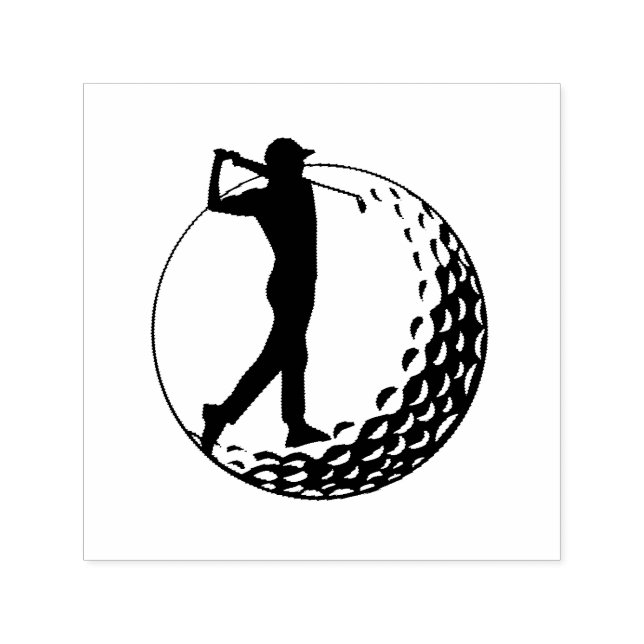 Golf Lover, Golfer  Self-inking Stamp (Design)