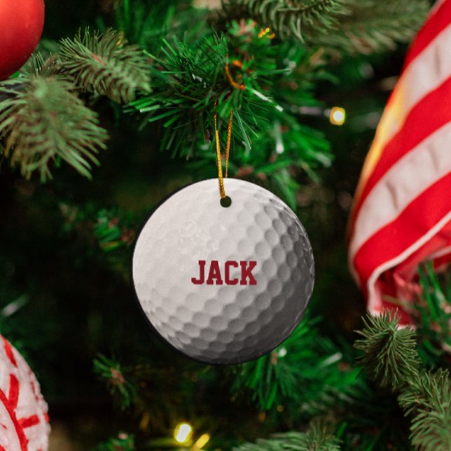 Golf Lover Personalised Ornament (Creator Uploaded)