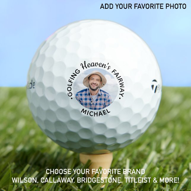 Golf Lover Remembrance Keepsake Photo Memorial Balls (Creator Uploaded)